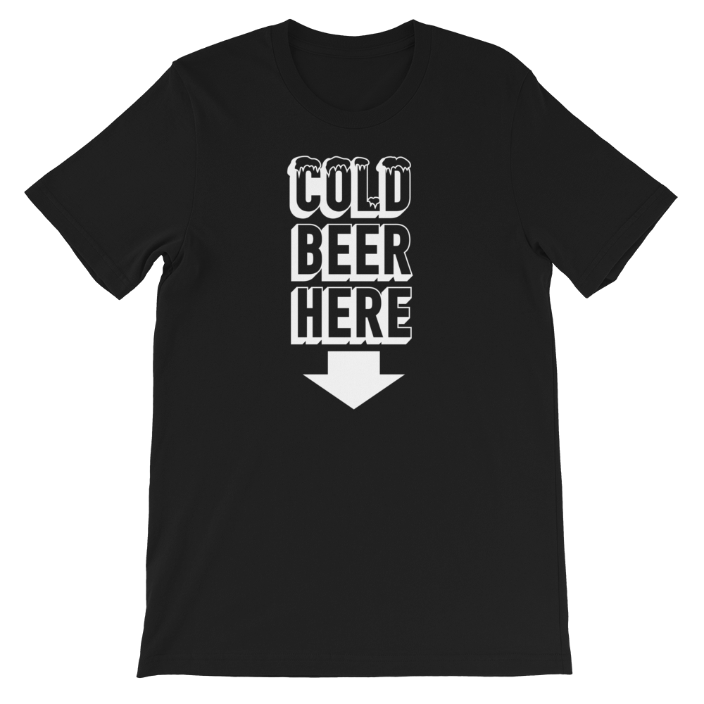 COLD BEER HERE T-Shirt in Chicago Baseball Colors