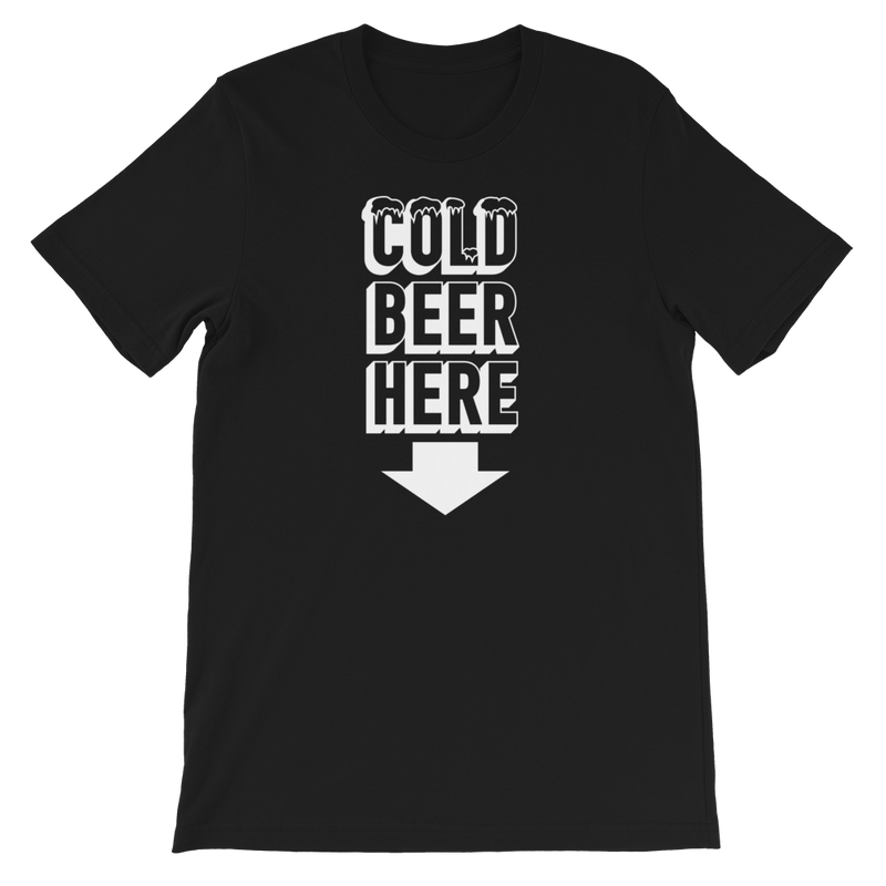 COLD BEER HERE T-Shirt in Chicago Baseball Colors