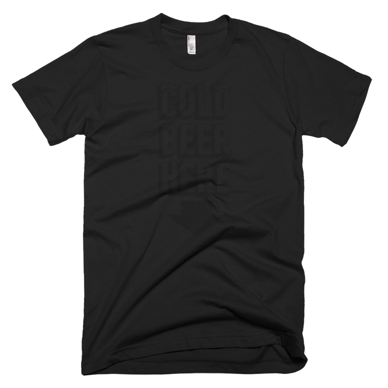 COLD BEER HERE Special Blackout Edition T-Shirt