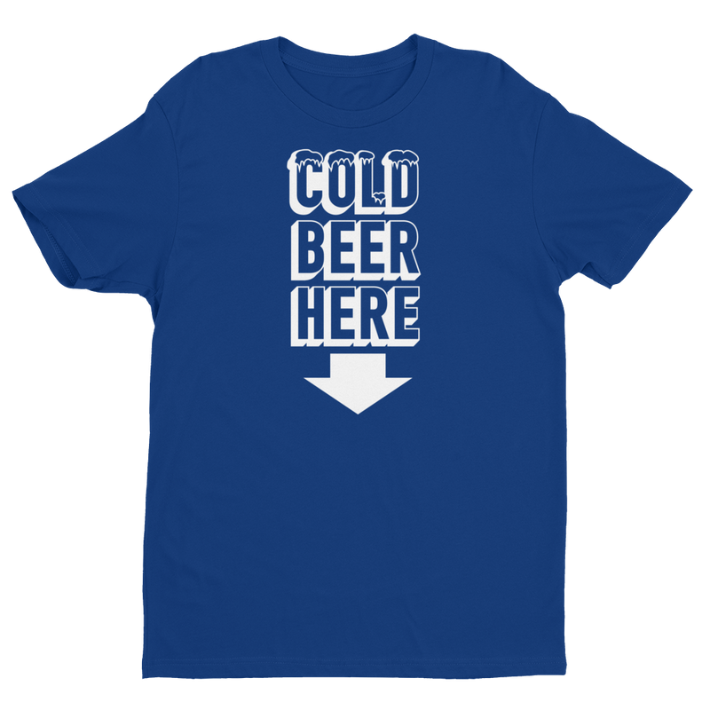 COLD BEER HERE T-Shirt in Chicago Baseball Colors